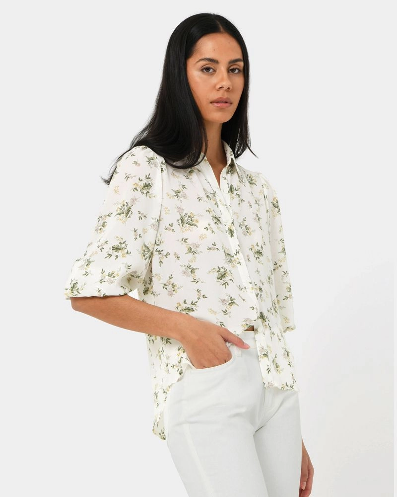 Forcast Clothing - Katy Floral Button Up Blouse