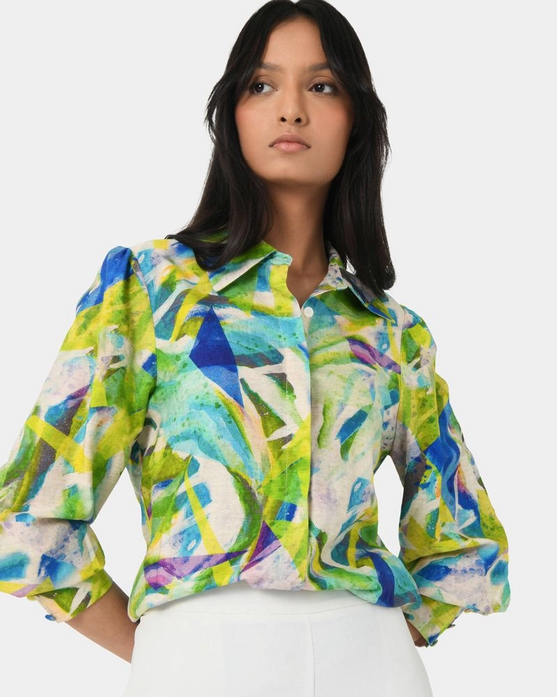 Forcast Clothing - Melia Linen Blend Shirt