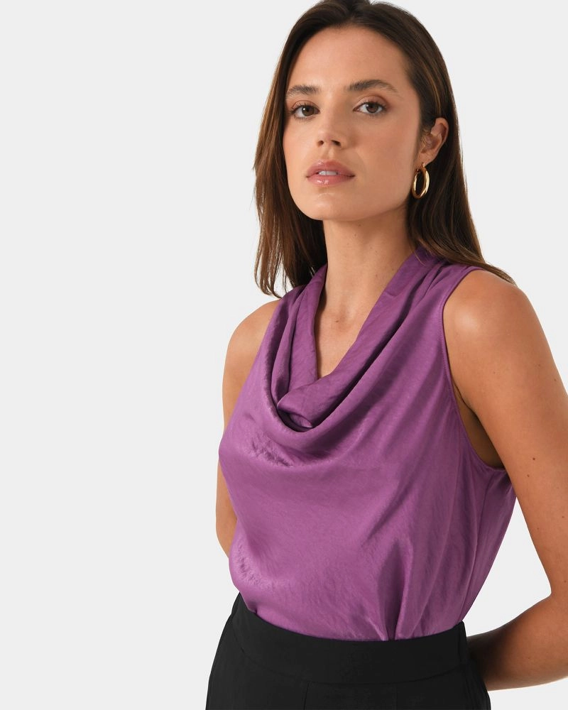 Forcast Clothing - Trixie Cowl Neck Top