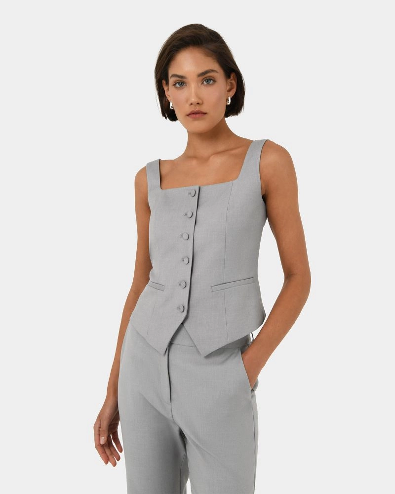 Forcast Clothing - Chloe Square Neck Vest