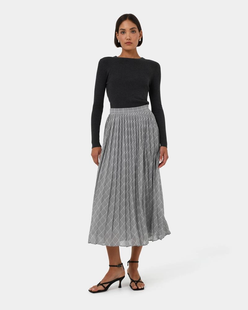 Forcast Clothing - Kara Pleated Skirt