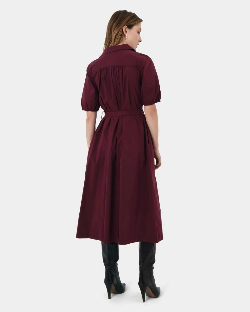 Dallia Shirt Dress | Plum | Forcast - Forcast AU