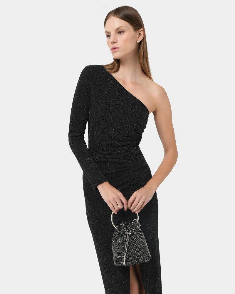 Forcast Clothing - Maris One Shoulder Glitter Dress