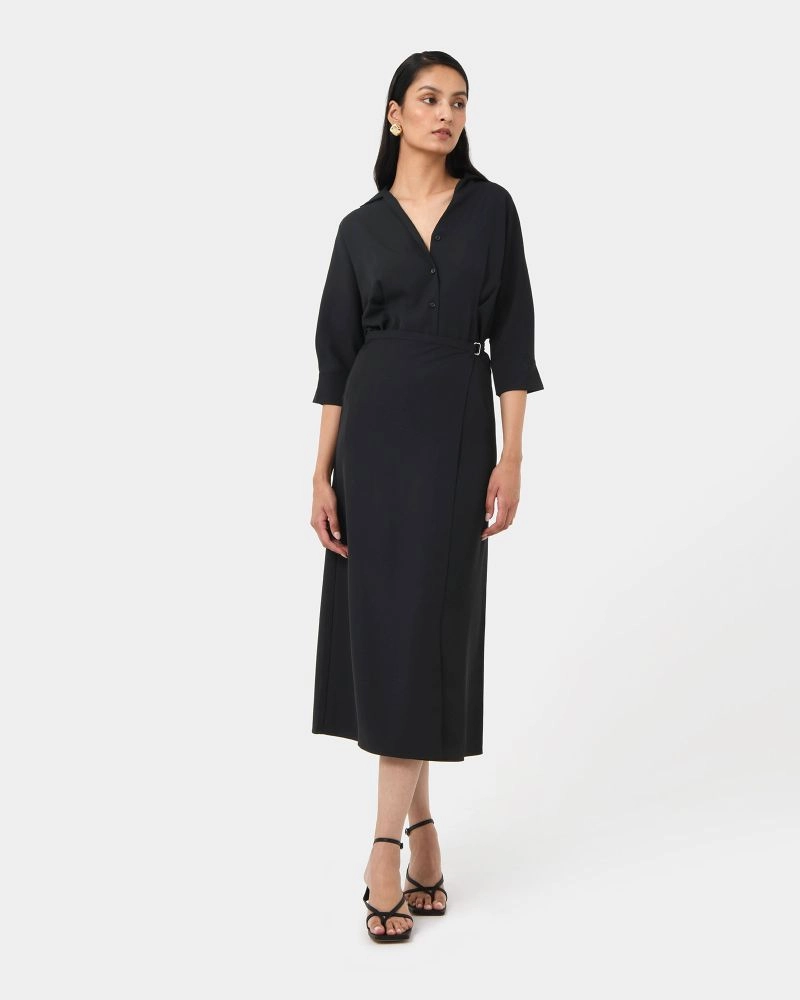 Forcast Clothing - Betty Wrap Tie Dress