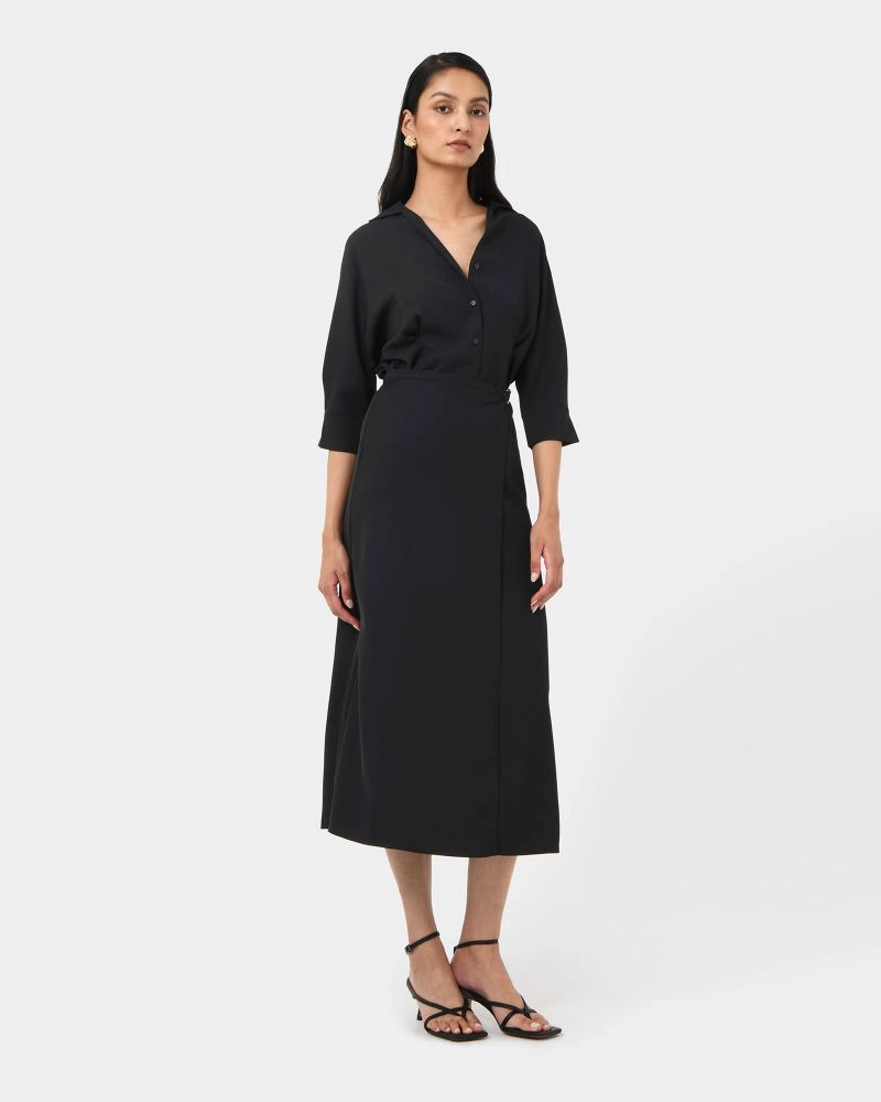 Forcast Clothing - Betty Wrap Tie Dress