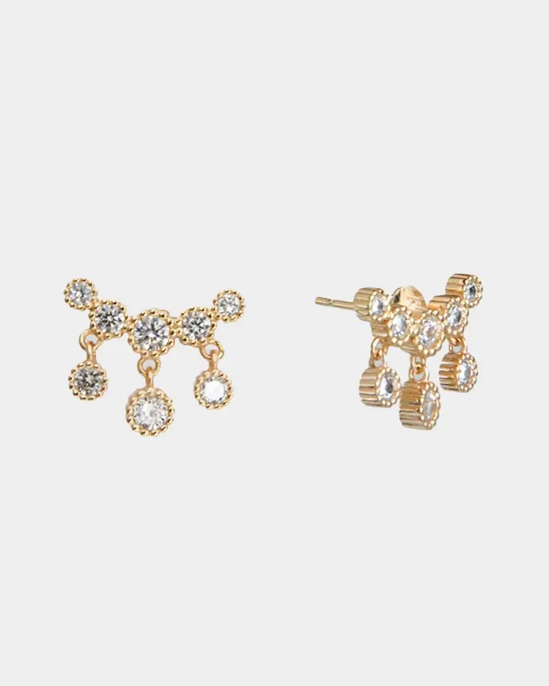 Forcast Accessories, the Kalea 16k Gold Plated Earrings 