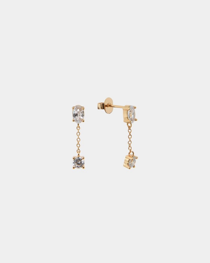 Forcast Accessories - Rose 16k Gold Plated Earring Set