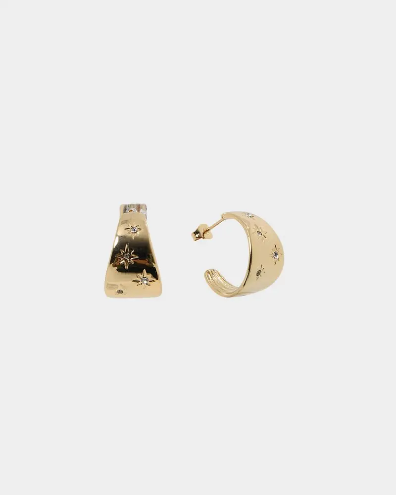 Forcast Accessories - Jules 16k Gold Plated Earrings