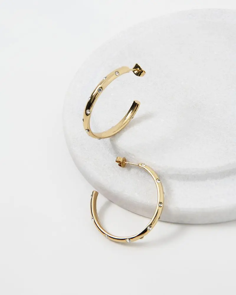 Forcast Accessories - Elinor 16k Gold Plated Earrings