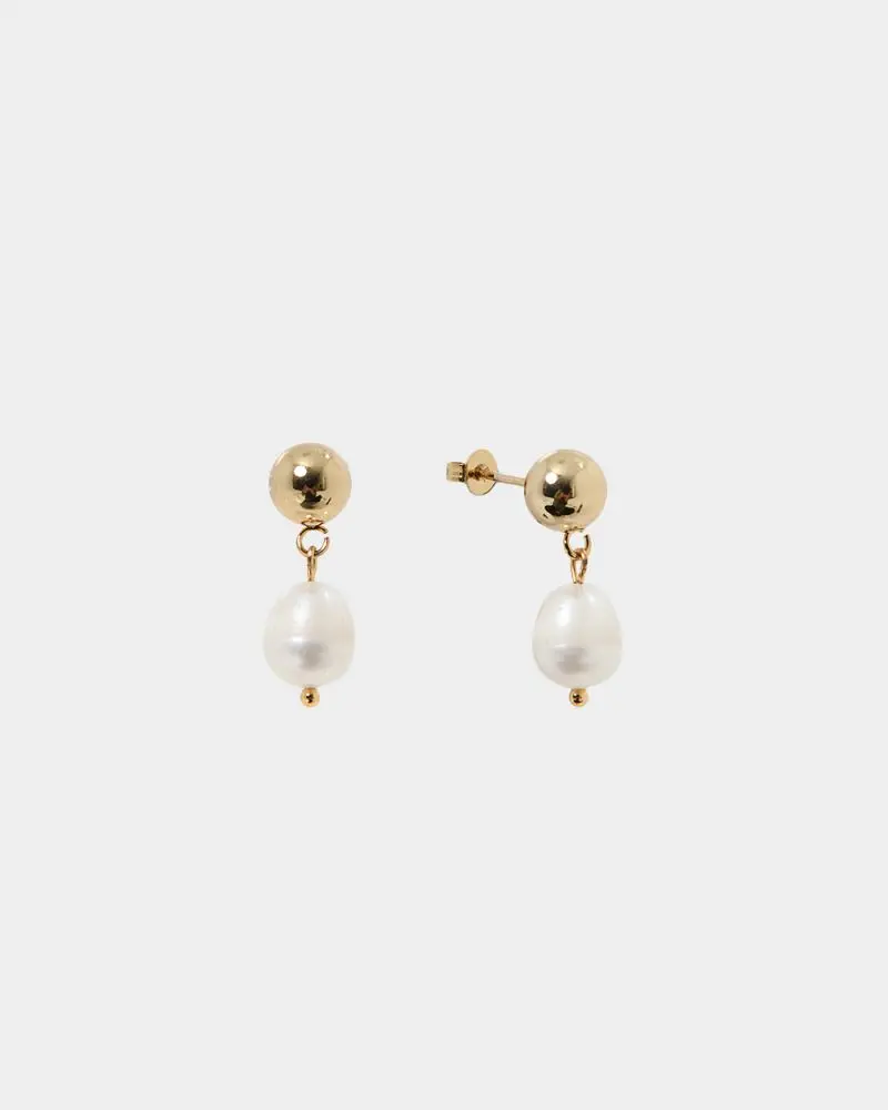 Forcast Accessories - Lesly 16k Gold Plated Earrings