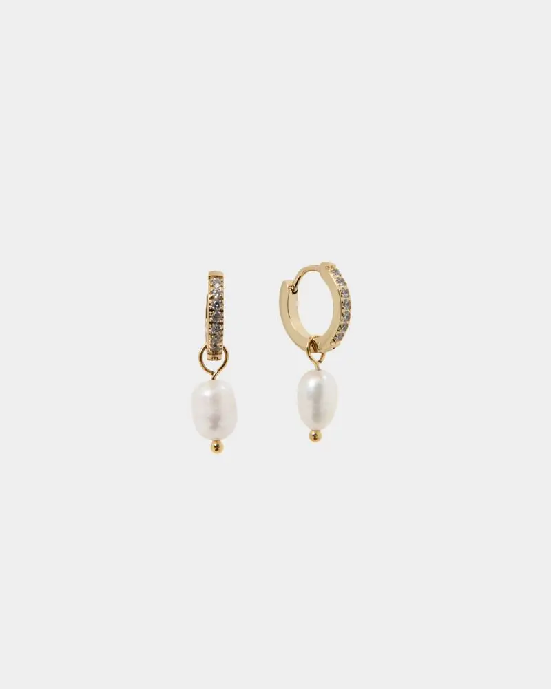 Forcast Accessories - Cienna 16k Gold Plated 2 Way Earrings