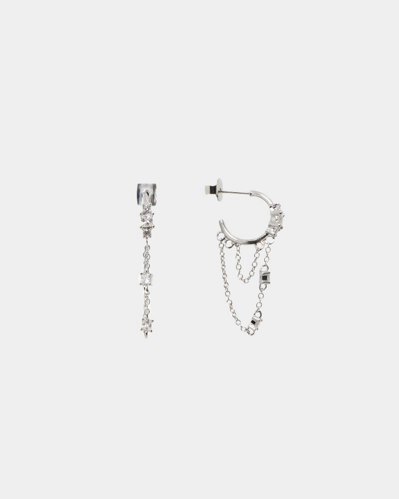 Forcast Accessories - Sade Sterling Silver Plated Earrings