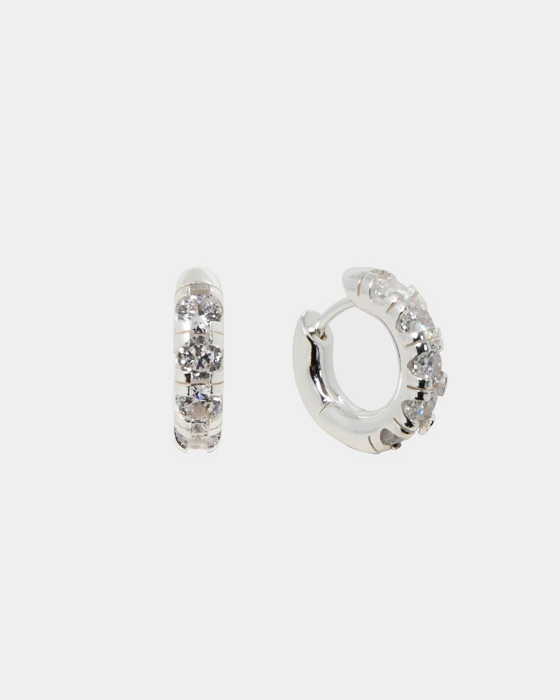 Forcast Accessories - Gemma Sterling Silver Plated Earrings