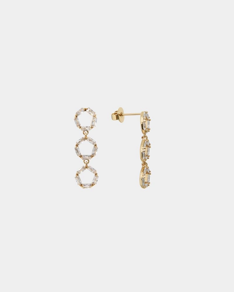 Forcast Accessories - Naya 16k Gold Plated Earrings