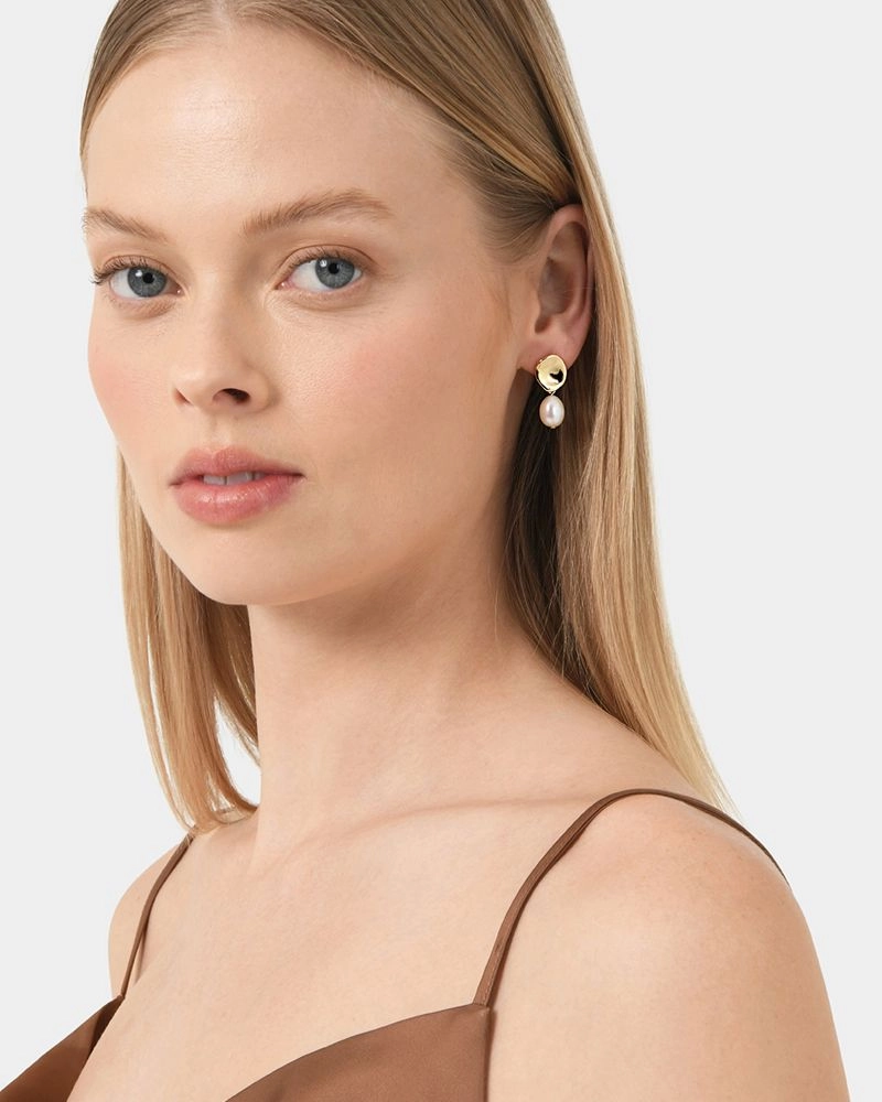 Forcast Accessories - Betty 16k Gold Plated Earrings