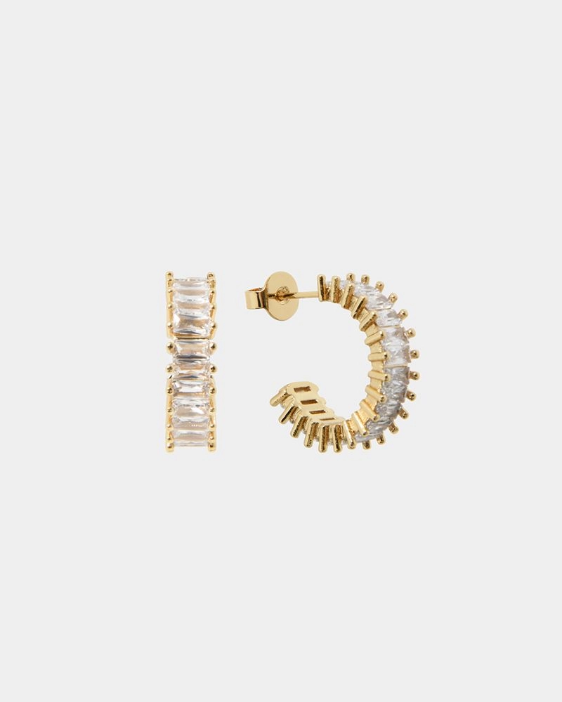 Forcast Accessories - Isa 16k Gold Plated Earrings