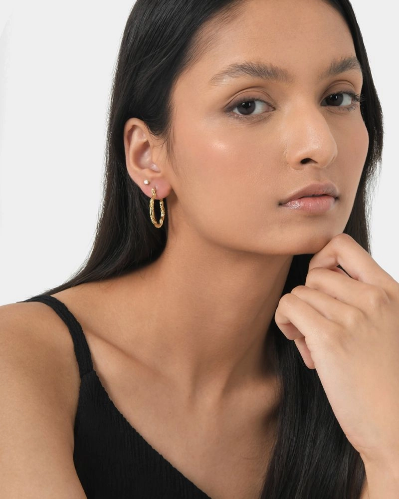 Forcast Accessories - Lara 16k Gold Plated Earrings
