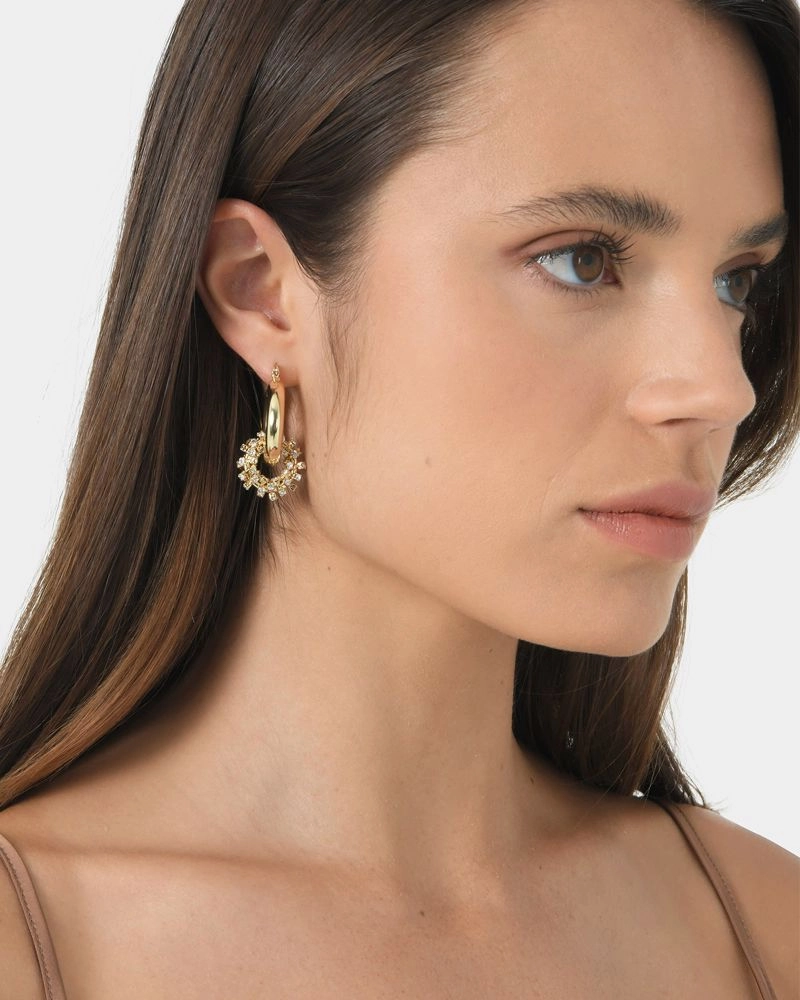 Forcast Accessories - Wanda 16k Gold Plated Earrings