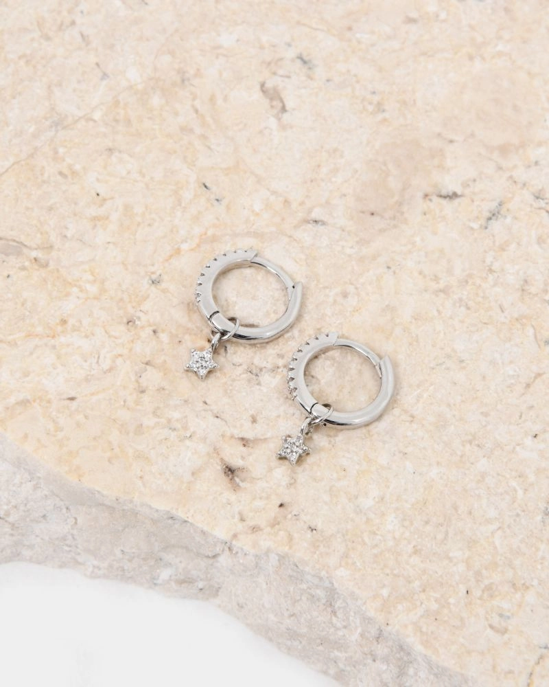 Forcast Accessories - Colette Silver 2 way Earrings