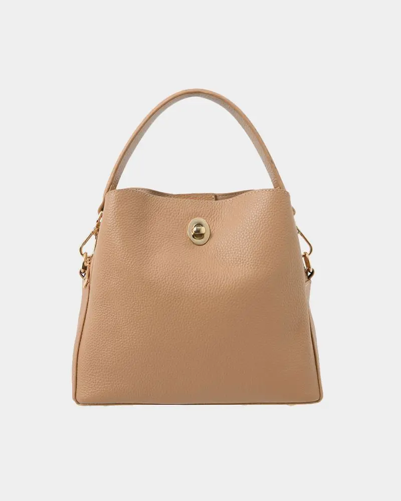Forcast accessories, the Ellia 2 Leather 3 Strap Bag, features 3 strap options for versatility