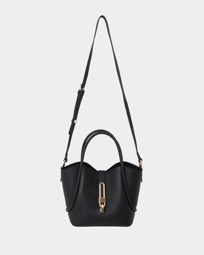 Olivia 3 Way Leather Bag | Black | Forcast - Forcast AU