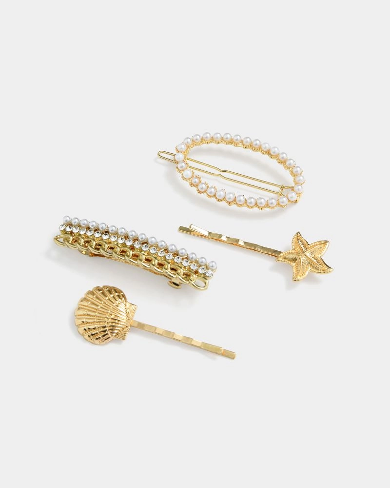 Forcast Accessories - Lila 4pc Hair Pin Set