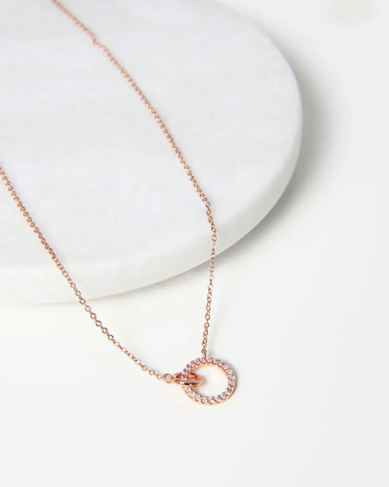 Forcast Clothing, the Shayla Rose Gold Plated Necklace