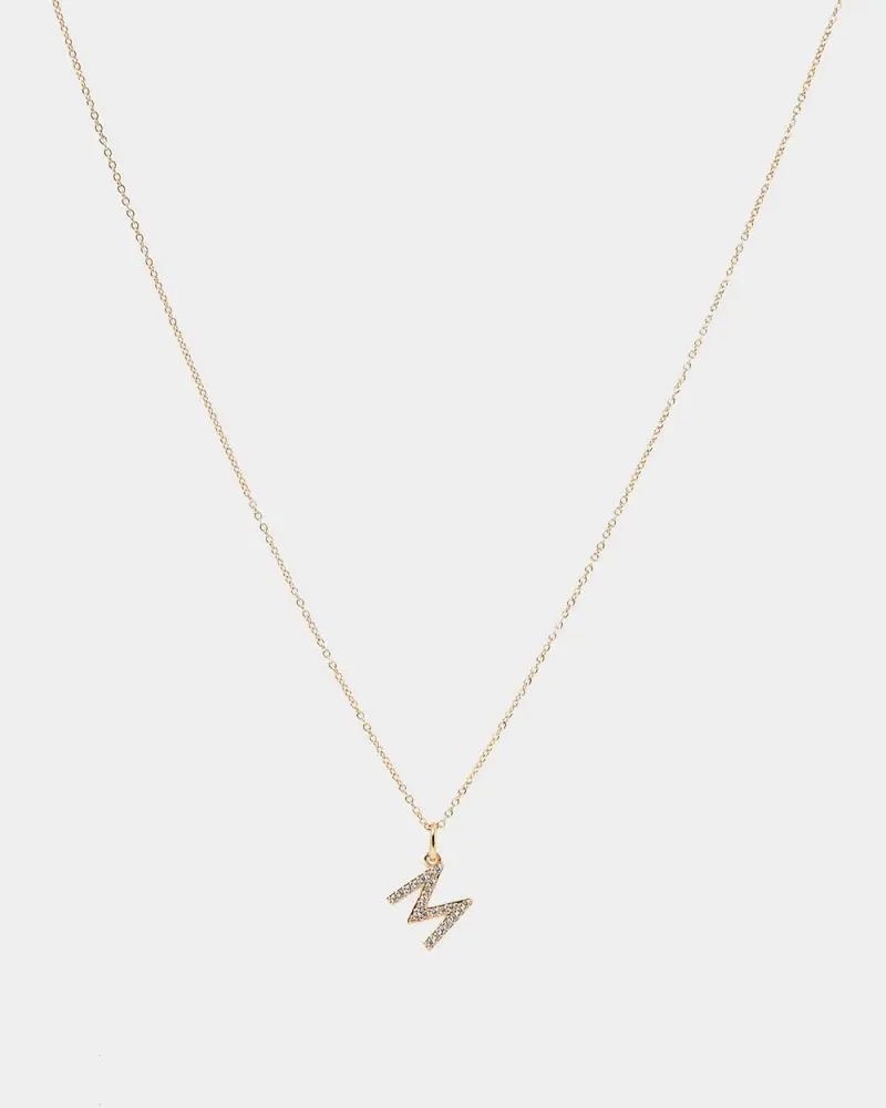 the Eliana 16k Gold Plated Initial Necklace