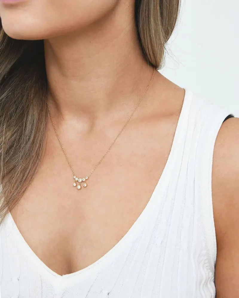 Forcast Accessories, the Joana 16k Gold Plated Necklace 