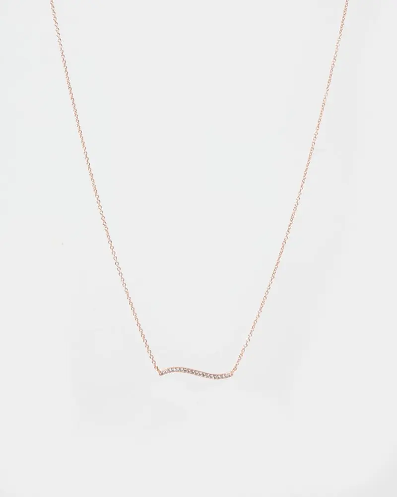 Forcast Accessories, the Nadine Rose Gold Plated Necklace