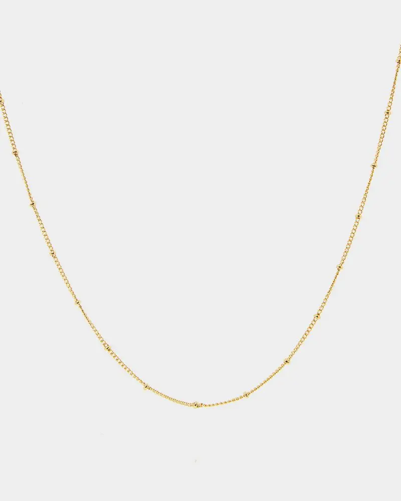 Nyra 16k Gold Plated 2pc Necklace Set
