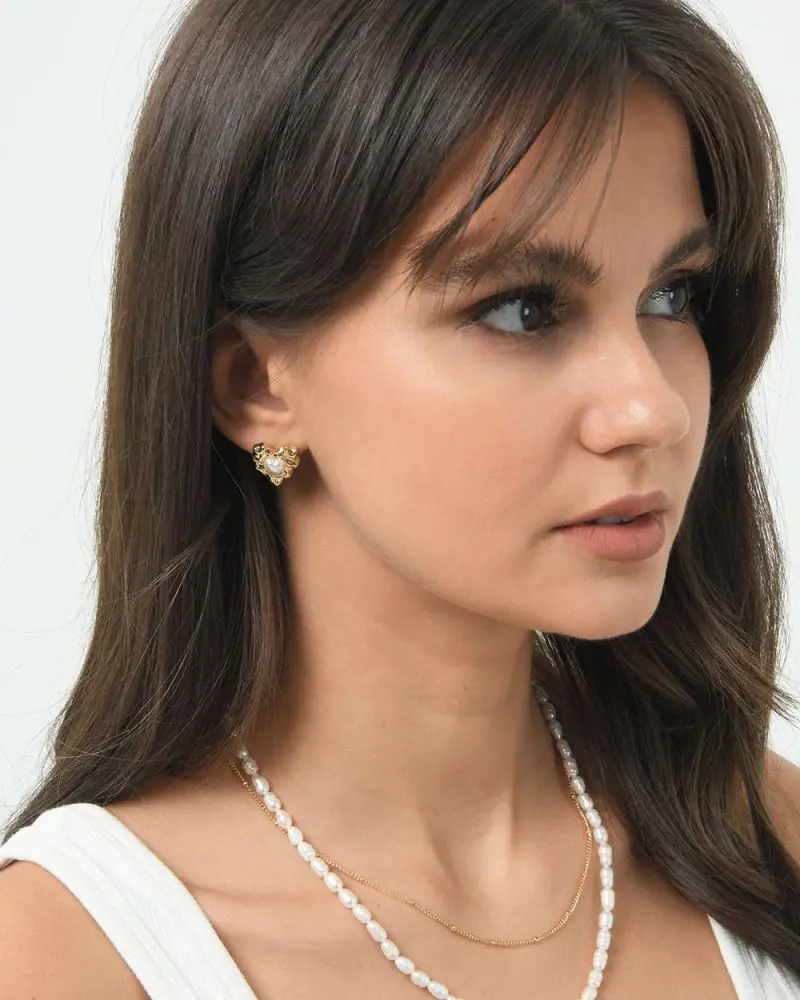 Forcast accessories, the Annalisa 16k Gold Plated Earrings