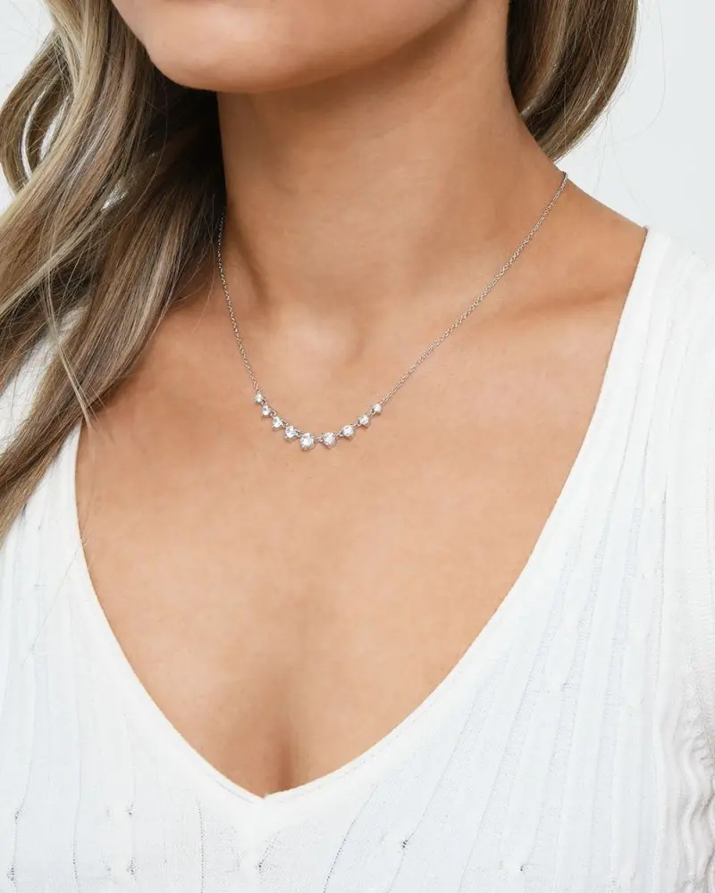 Forcast Accessories, The Devyn Sterling Silver Plated Necklace 
