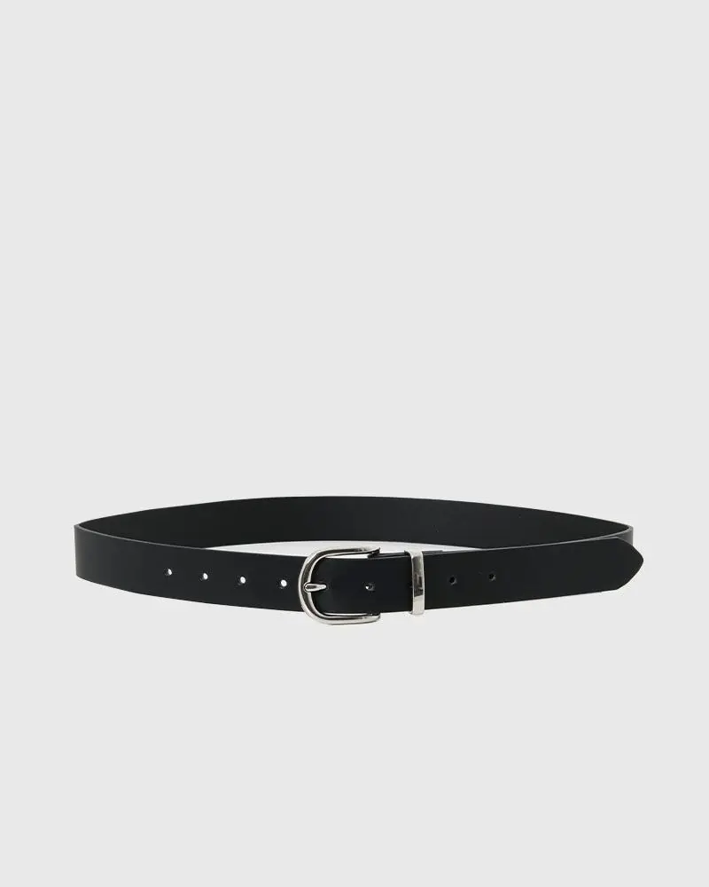 Forcast Accessories, the Jolene Belt, featuring silver oval buckle