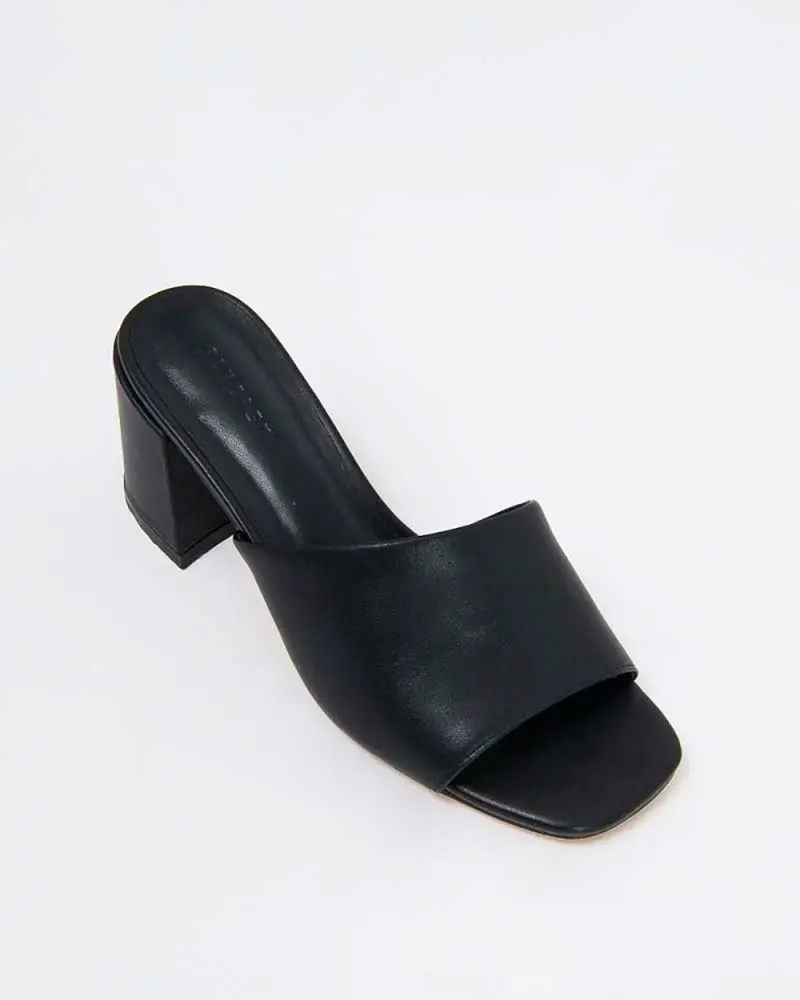 Forcast Shoes, the Kristin Leather Block Heel
