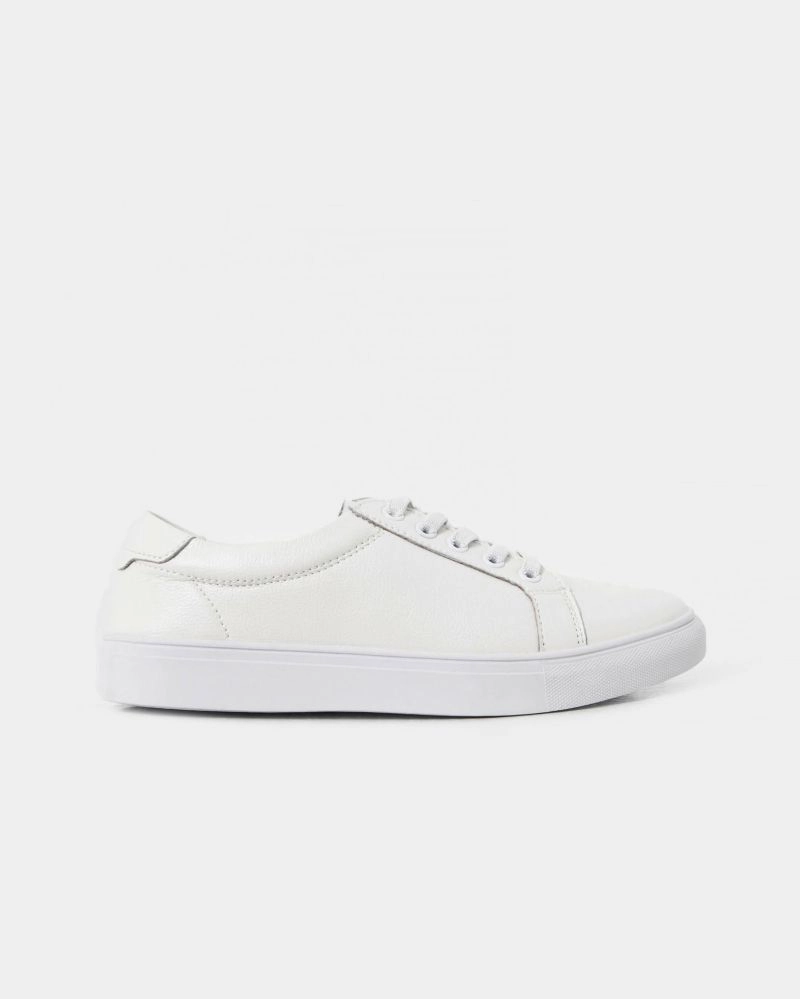 Claire Leather Sneaker | Cream | Forcast - Forcast AU