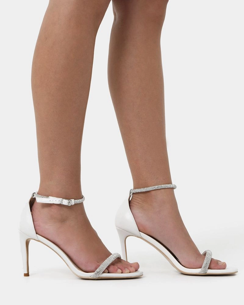 Forcast Accessories - Kendall Crystal Strap Heels