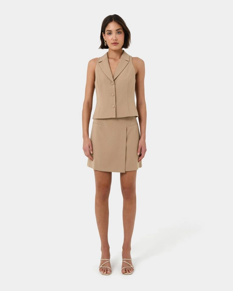 Forcast Clothing - Nikki Mini Wrap Skirt