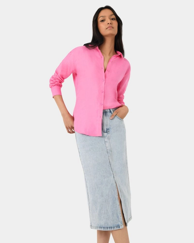 Forcast Clothing - Khalo Linen Buttoned Shirt 