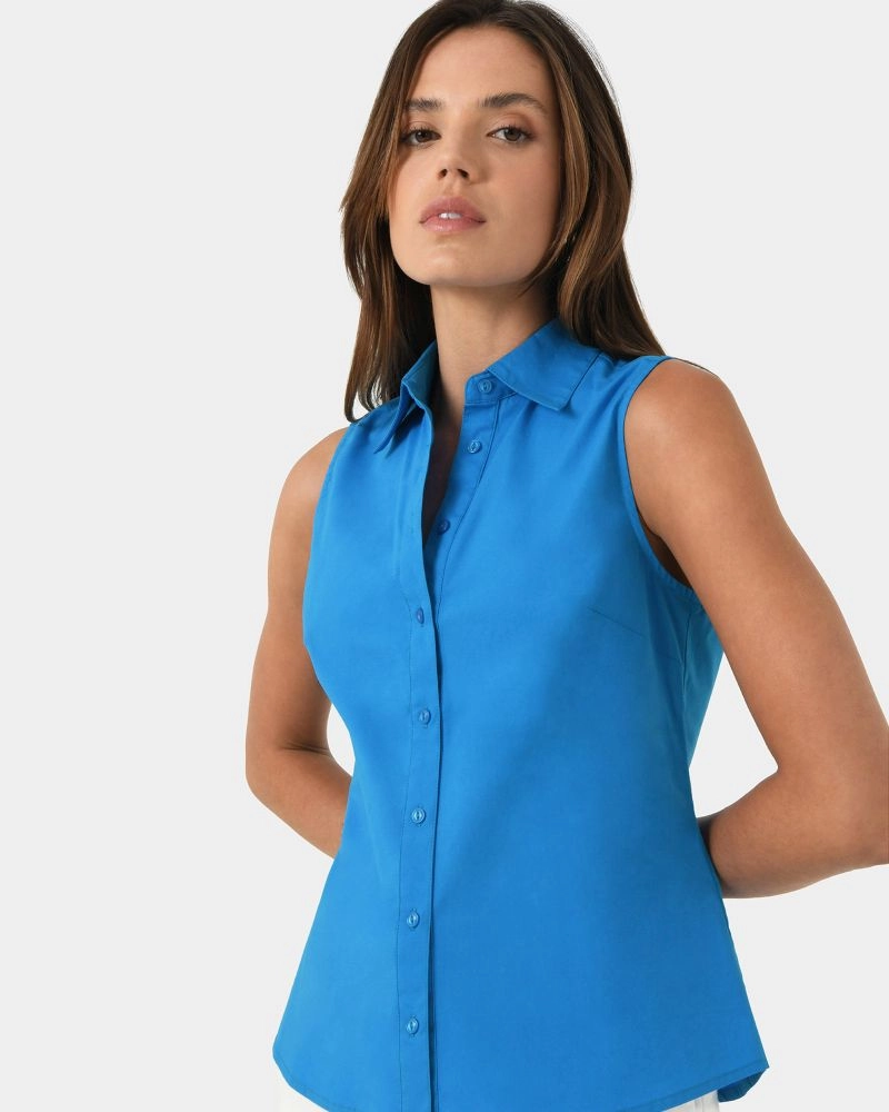 Forcast Clothing - Alma Cotton Sleeveless shirt