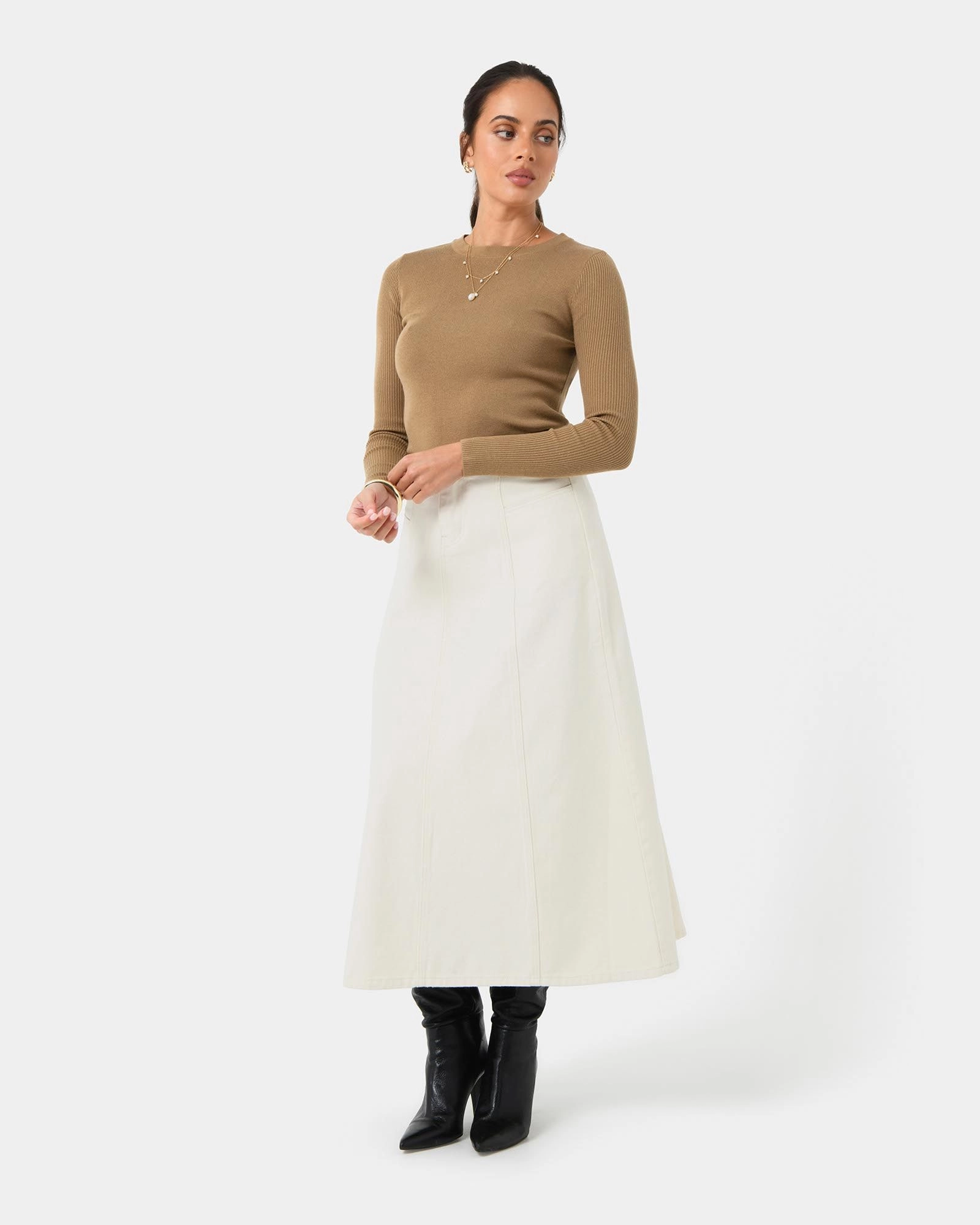 Forcast Clothing - Tania Crew Neck Knit