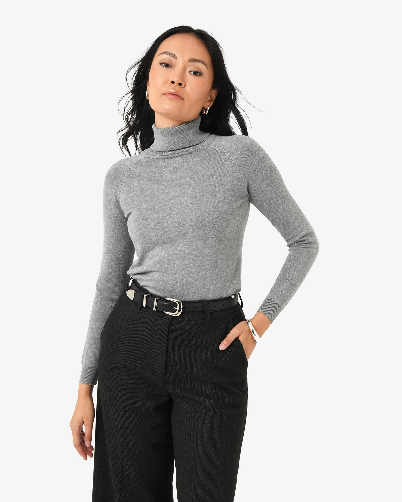 Forcast Clothing, - Clarisse Turtleneck Sweater