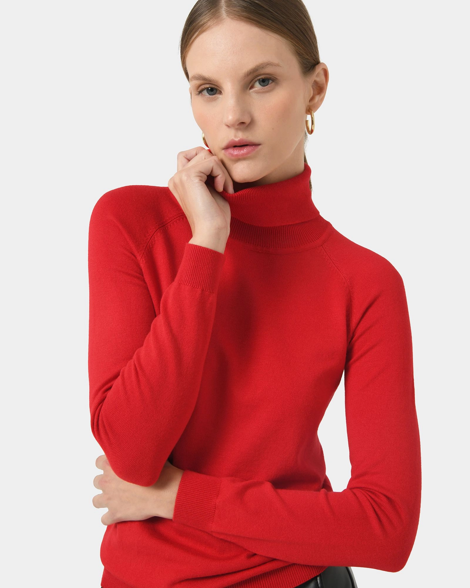 Clarisse Turtleneck Sweater Red Forcast Forcast AU