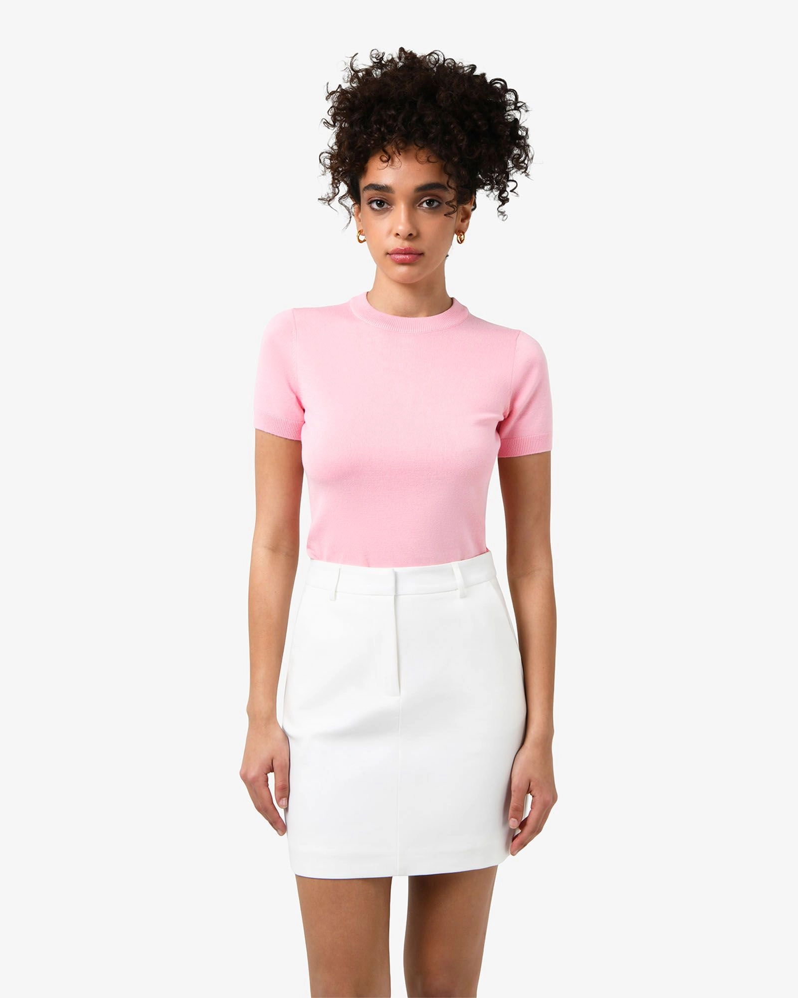 Forcast Clothing - Catherine Short Sleeve Knit Top