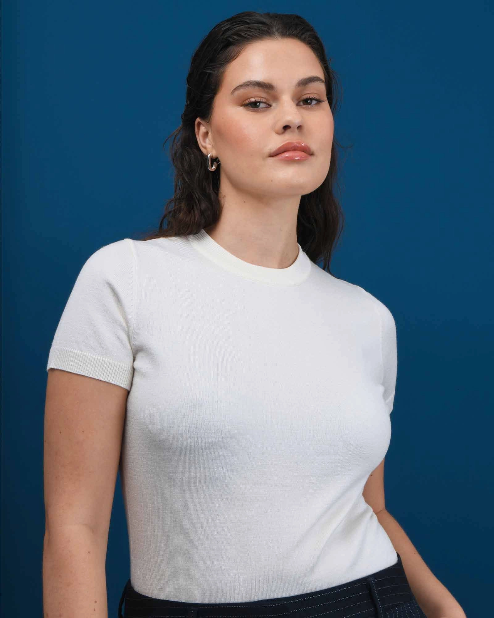 Forcast Clothing - Catherine Short Sleeve Knit Top