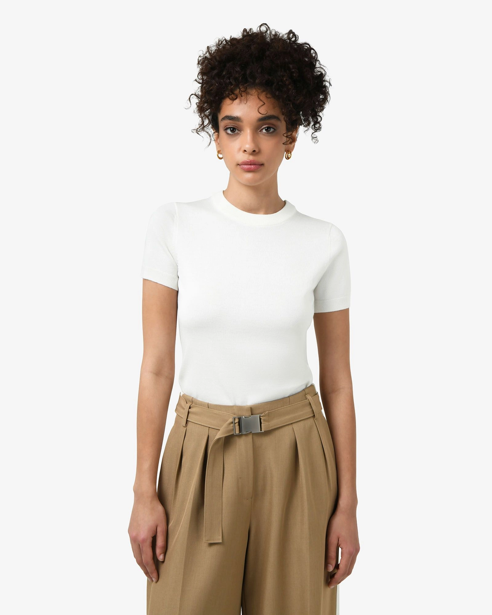 Forcast Clothing - Catherine Short Sleeve Knit Top