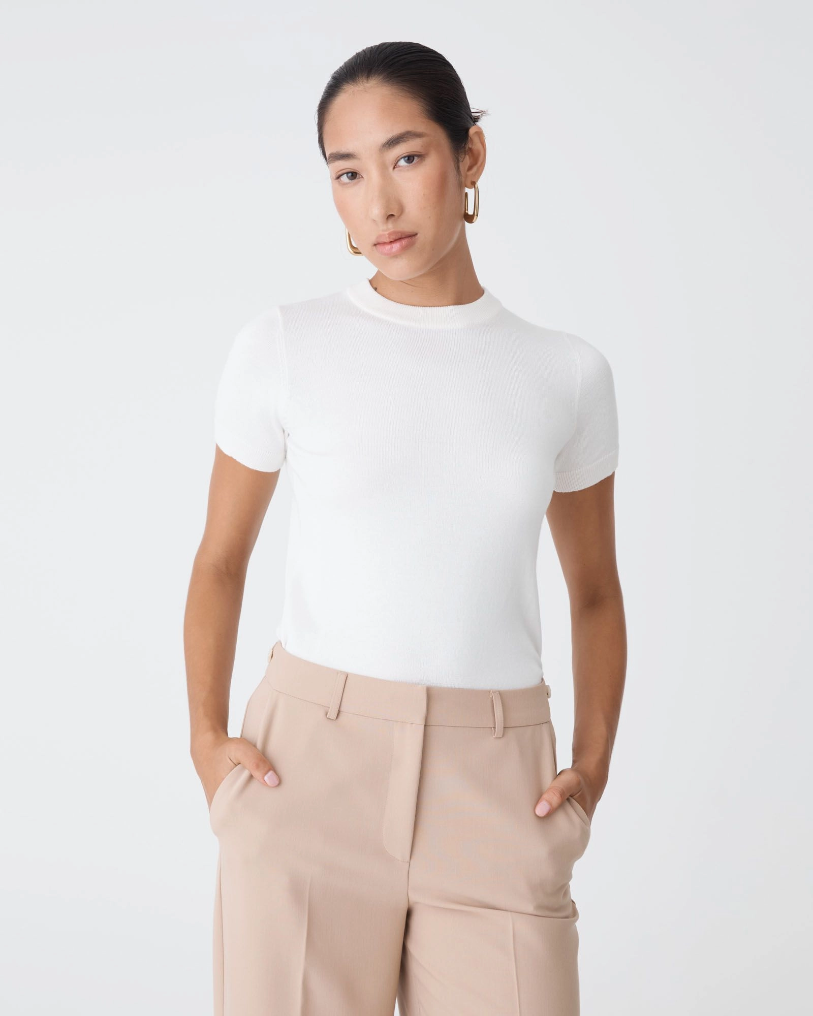 Forcast Clothing - Catherine Short Sleeve Knit Top