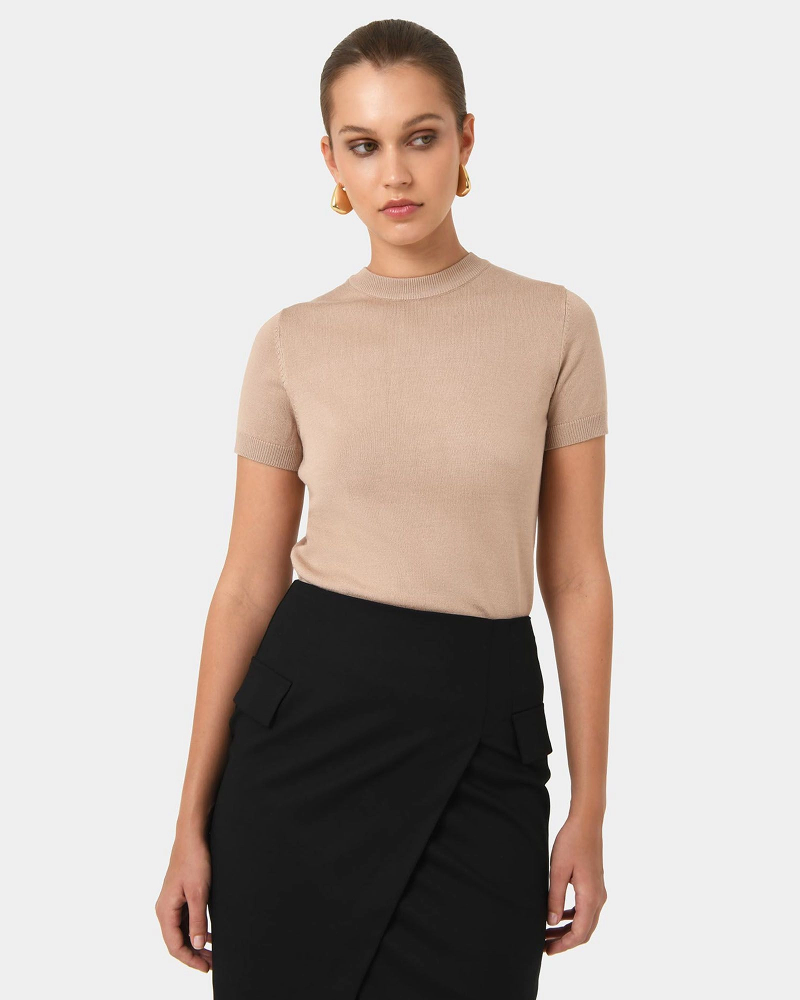 Forcast Clothing - Catherine Short Sleeve Kint 