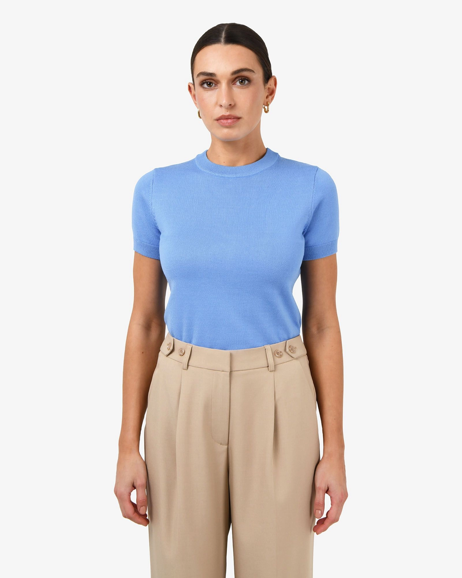 Forcast Clothing - Catherine Short Sleeve Knit Top