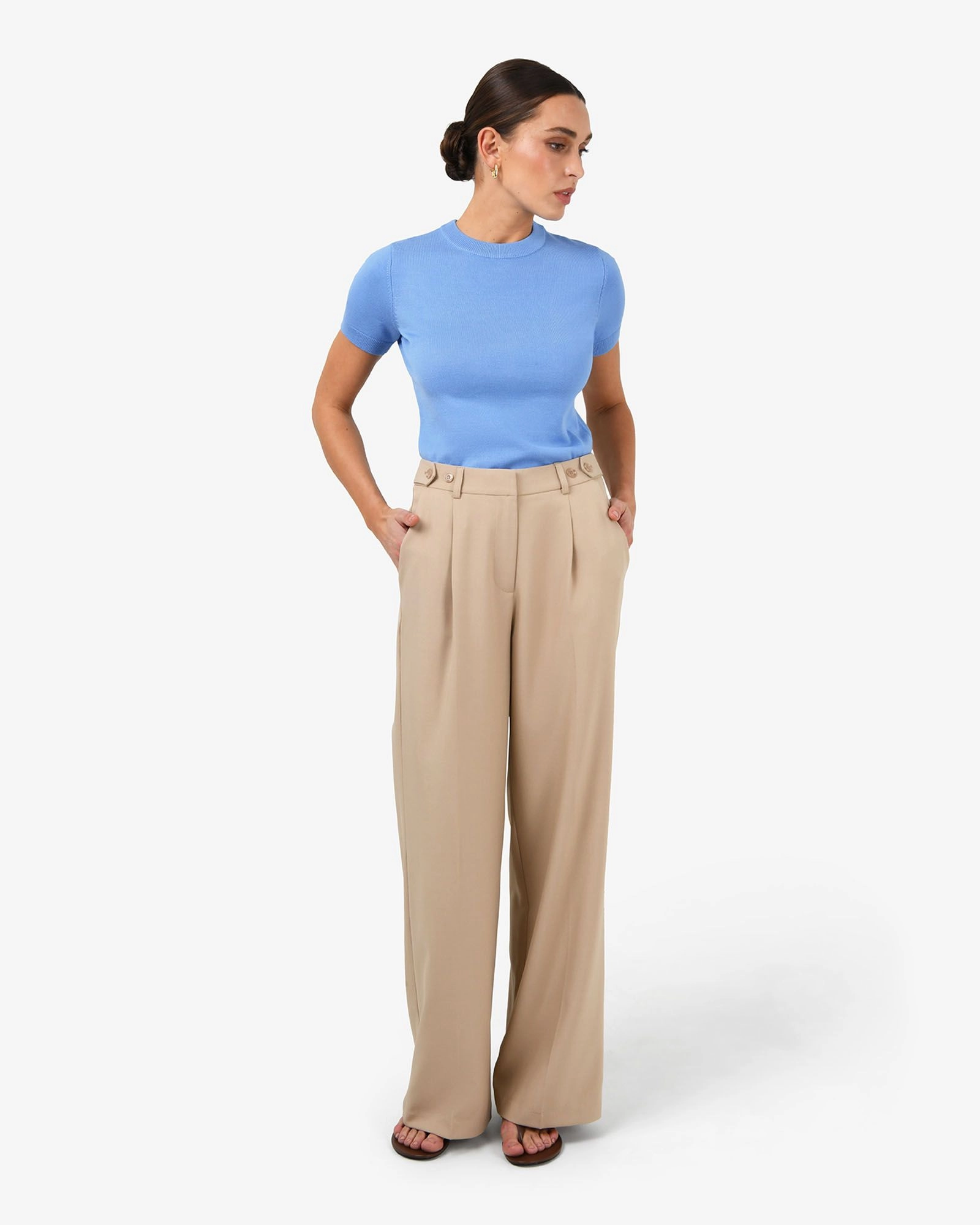 Forcast Clothing - Catherine Short Sleeve Knit Top